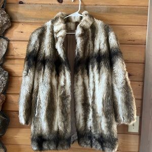 Fiona the Fabulous Faux Fur Coat Vintage 70s